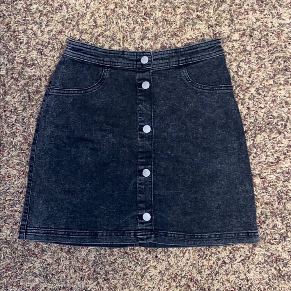 Kids black denim skirt from H and M